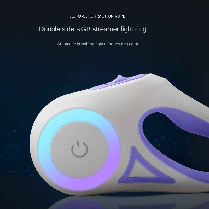 Dog walking rope with LED light automatic retractable traction rope non gripping dog traction rope pet supplies