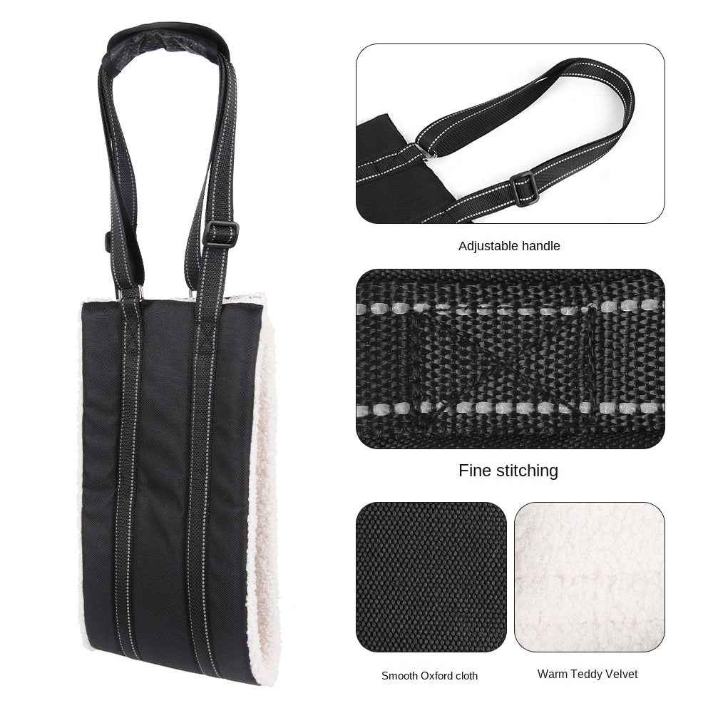 Adjustable dog leash with pet assistance strap