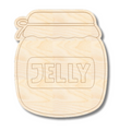 Unfinished Wood Etched Jelly Shape | Paint By Line Crafts | up to 30" DIY
