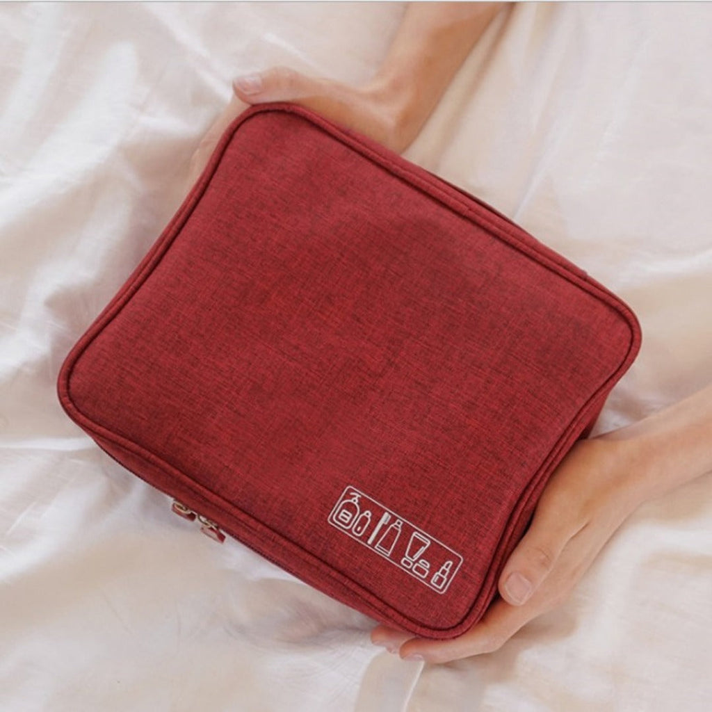 Cationic travel storage bag, waterproof toilet bag, makeup bag organizer,