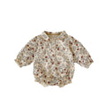 Baby Girl Cotton Print Romper Triangle Jumpsuit