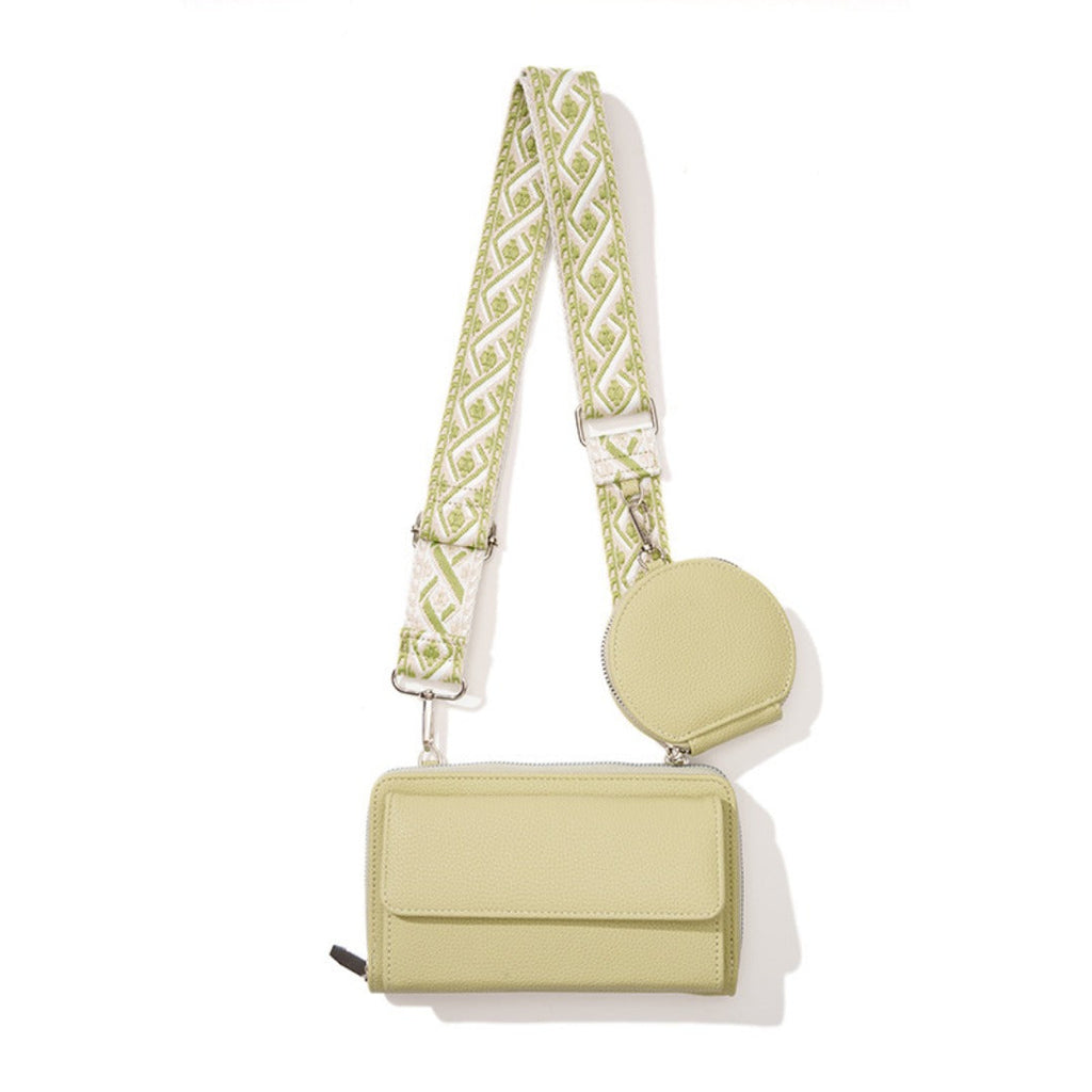 Small crossbody bag for women, 2 in 1 mobile phone satchel design, shoulder crossbody bag, multifunctional wide strap