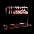 8PCS Hanger Transparent Acrylic Jewelry Creative Display Rack Earring Jewelry Storage Pendants Storage Ornaments  Dangle Earring Hanging Organizer Mini Earring Necklace Hanger Jewelry Organizer