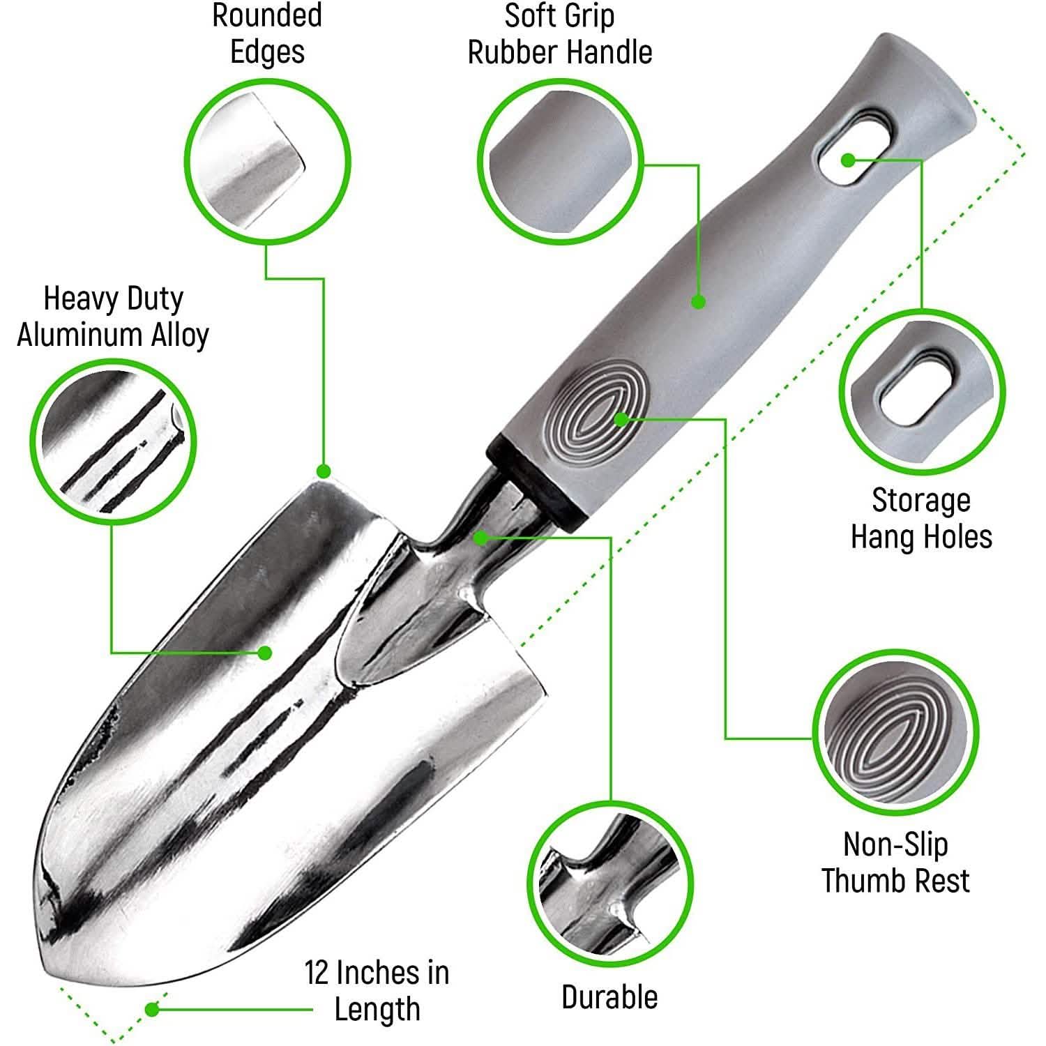 9-Piece: Heavy Duty Aluminum Alloy Gardening Tools Set