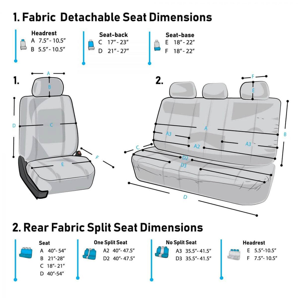 9-Piece Set: Supreme Cloth Seat Covers