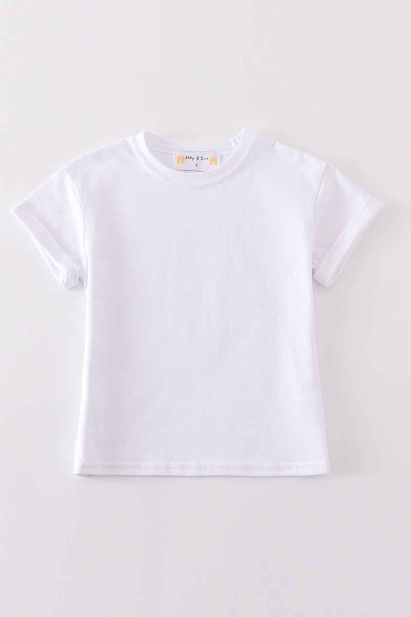 Premium Ivory basic T-shirt Kids and adult
