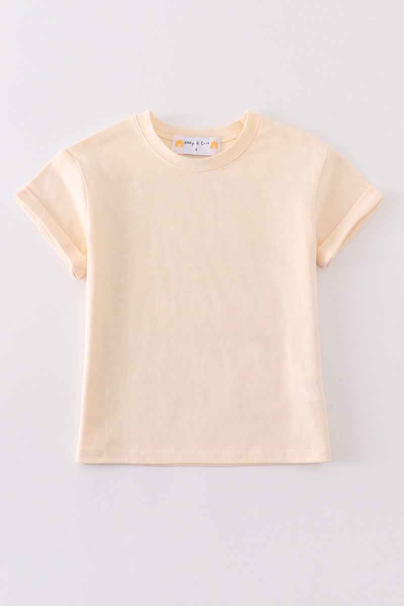 Premium Cream basic T-shirt