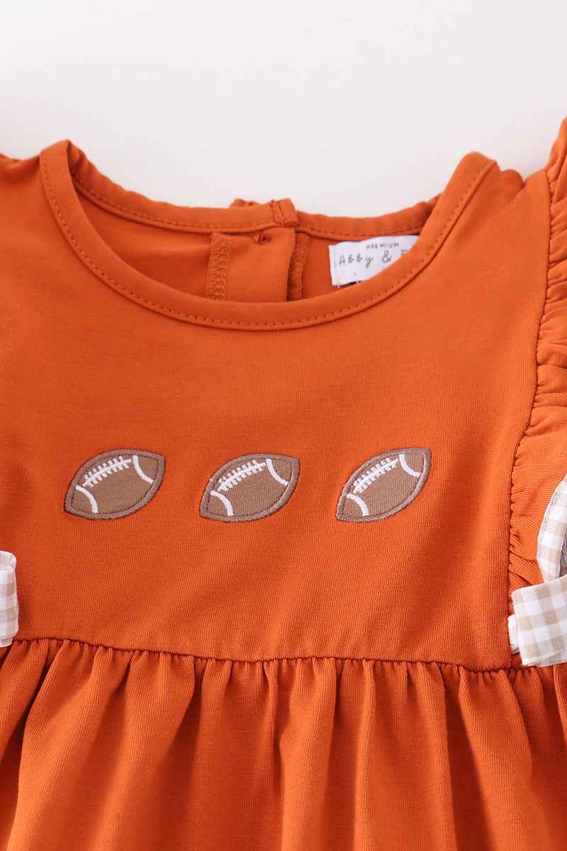 Premium Carmel football embroidery girl set