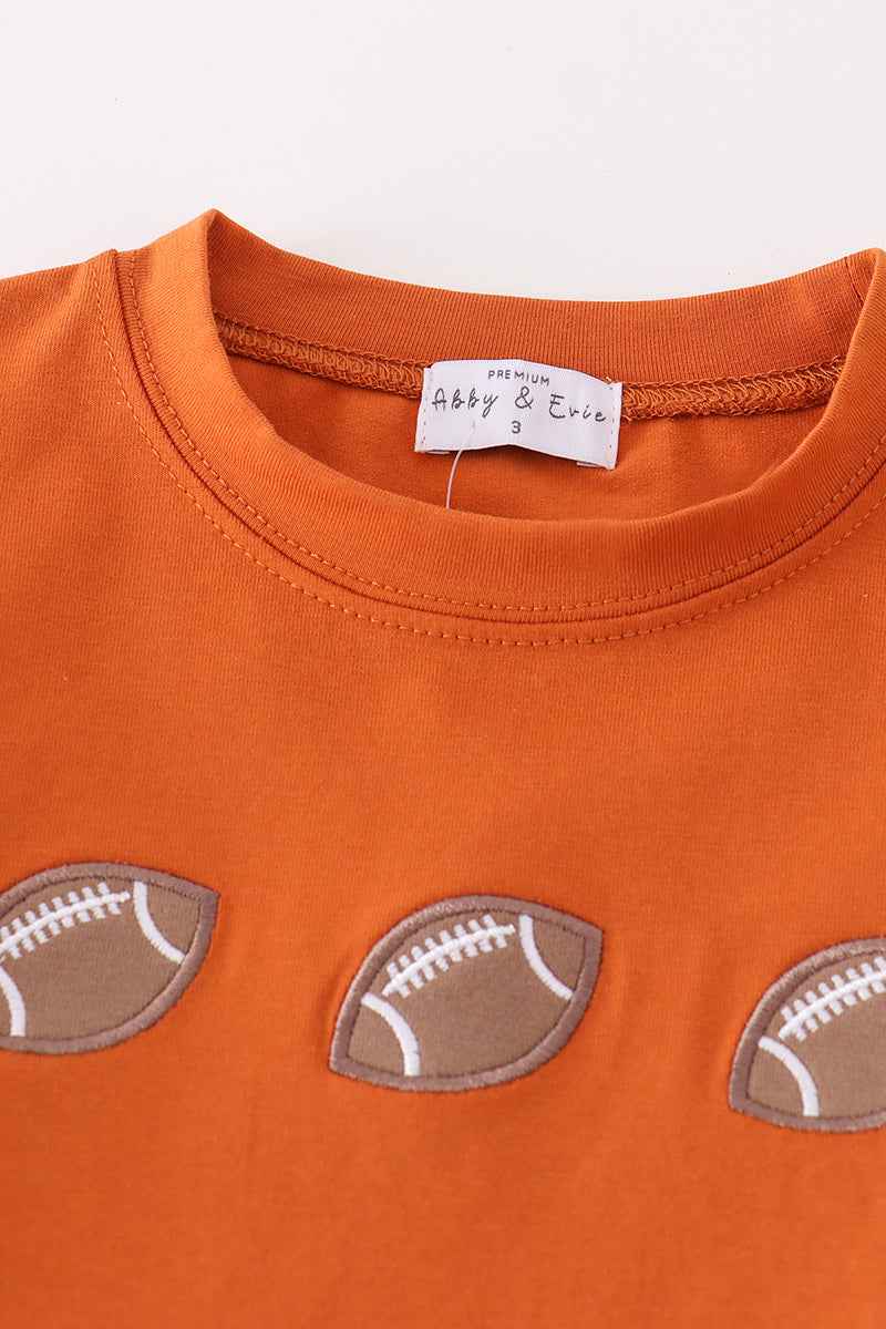 Premium Carmel football embroidery boy set
