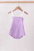 Purple ribbon ruffle bow bubble