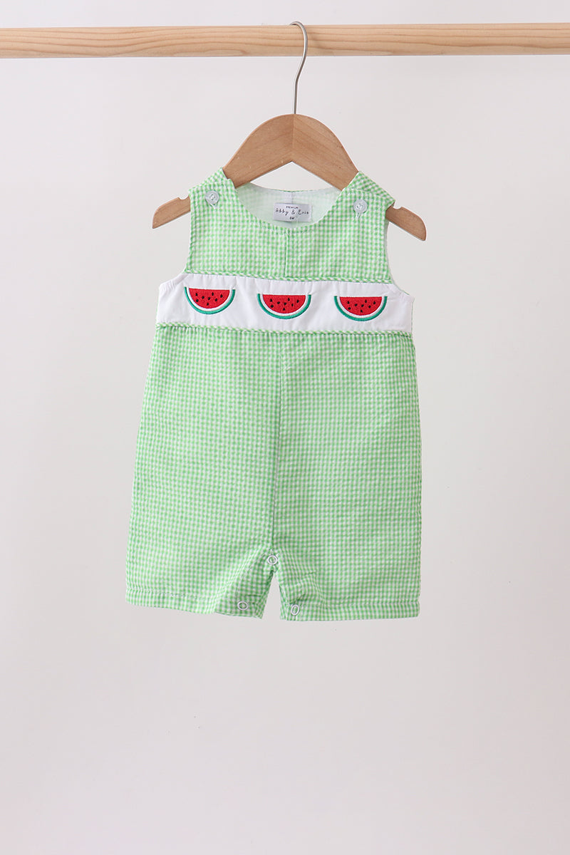 Green watermelon embroidery jonjon