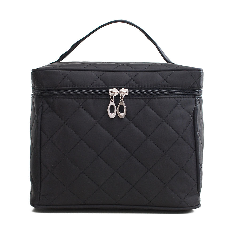 Folding mirror cosmetic bag, large capacity multi-functional toilet bag, travel waterproof storage bag,