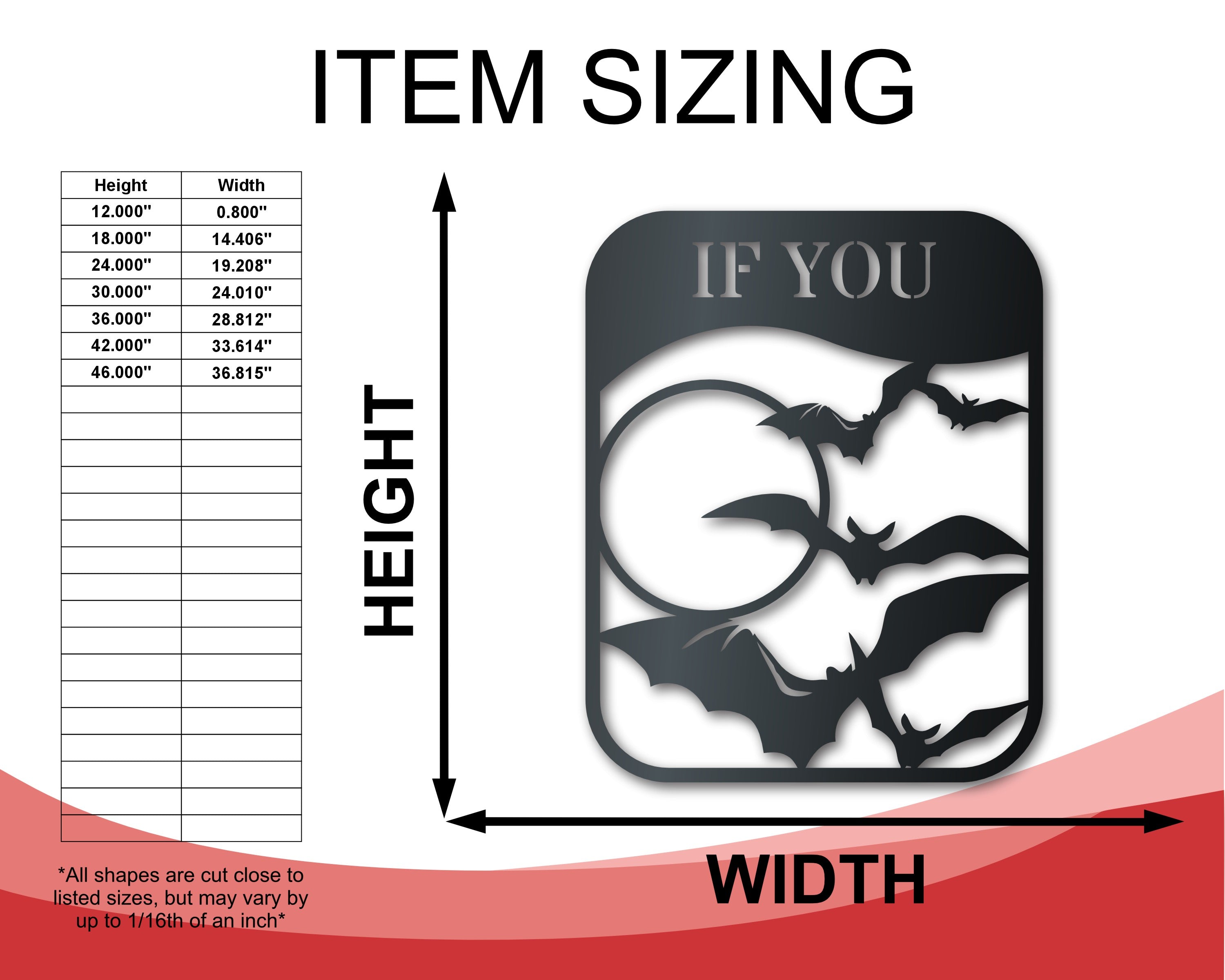 Custom Metal Halloween Signs | Set of 3 | Indoor Outdoor | Up to 46" | Over 20 Color Options