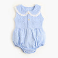 Simple And Creative Plaid Baby Onesie