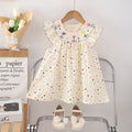 Colorful Polka Dot Sleeveless Western Style Baby Princess Dress
