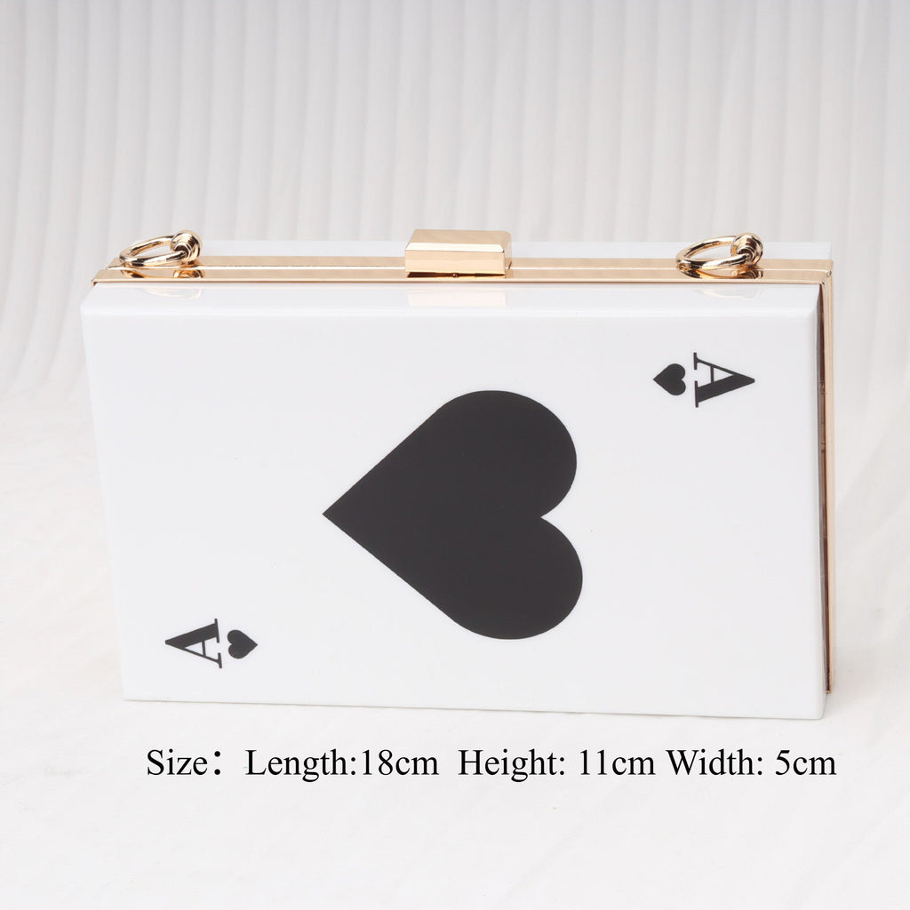 Spade A Versatile Chain Bag, Crossbody Square Bag, Acrylic Box Bag, Evening Purse, Clutch Purse