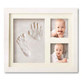 Handprint and Footprint Frame with Ink Pad - Baby Keepsake, Dog &amp; Cat Paw Print, DIY Child Photo Frame