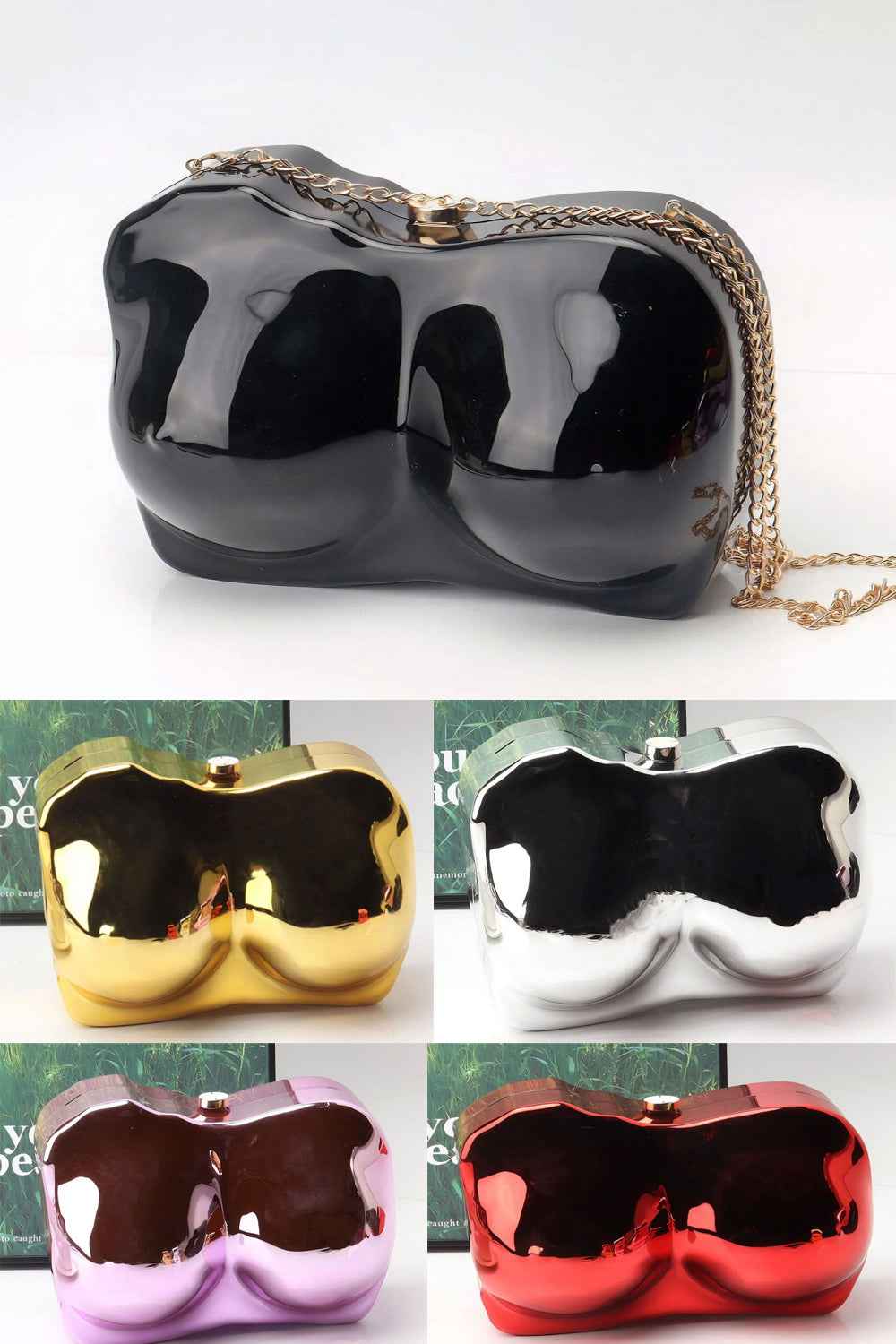 Elegant Irregular Acrylic Shaped Bag – Stylish evening Clutch Purse Perfect for Parties, Proms, and Weddings