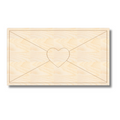 Unfinished Wood Etched Love Letter Shape | Paint By Line Crafts | up to 30" DIY
