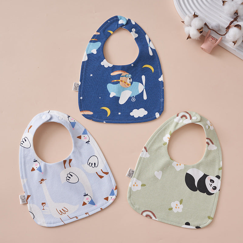 Babys Pure Cotton U-shaped Bib Waterproof Baby Bib