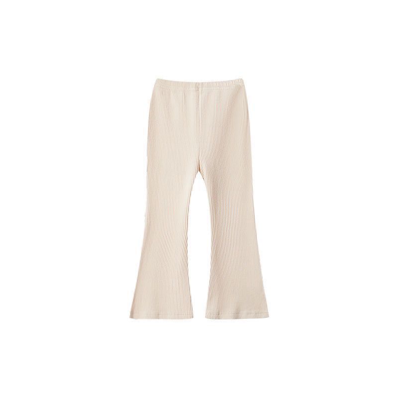Versatile Casual And Stylish Solid-color Leggings For Little Girls