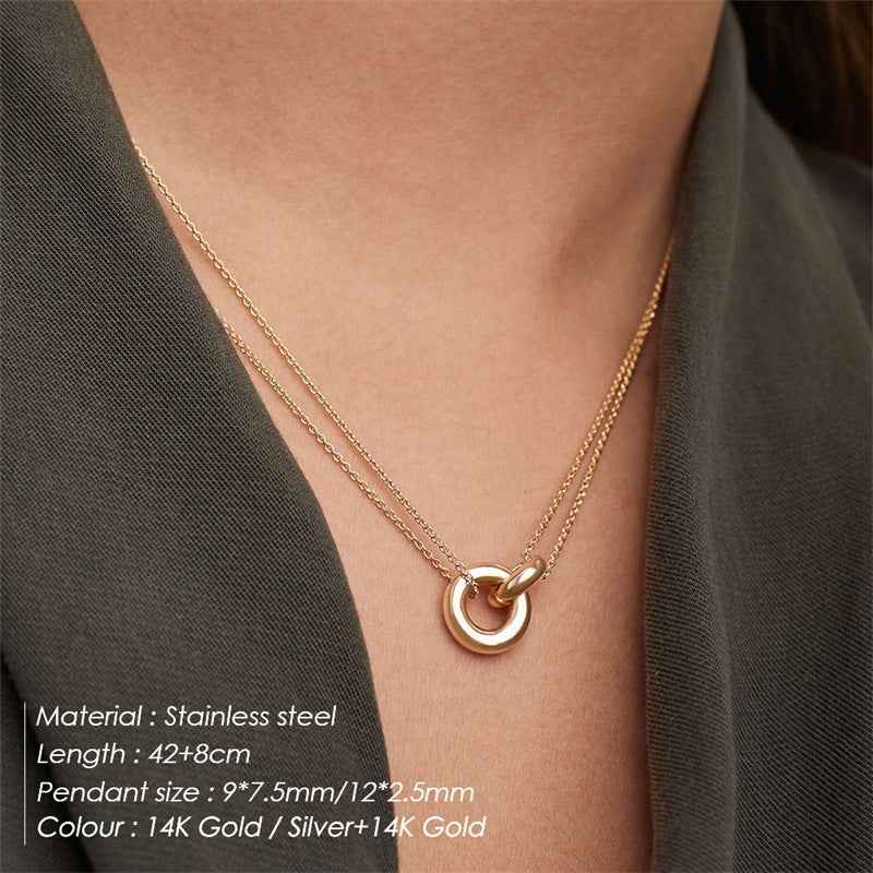Double ring clavicle chain