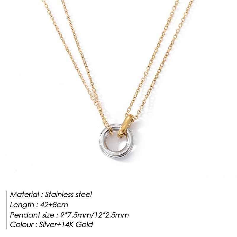 Double ring clavicle chain