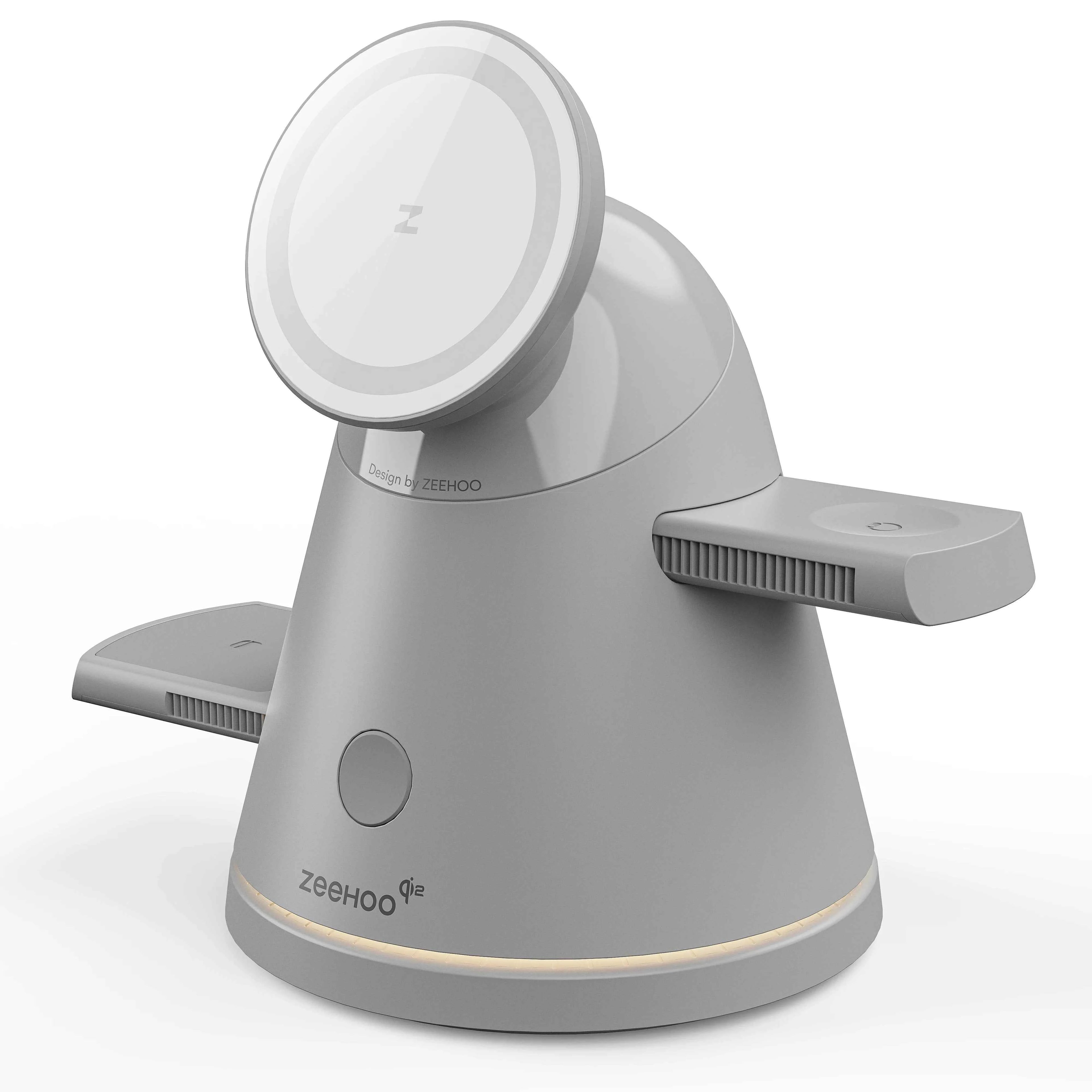 LuminoCore 4-in-1 Wireless Charging Station-Gery