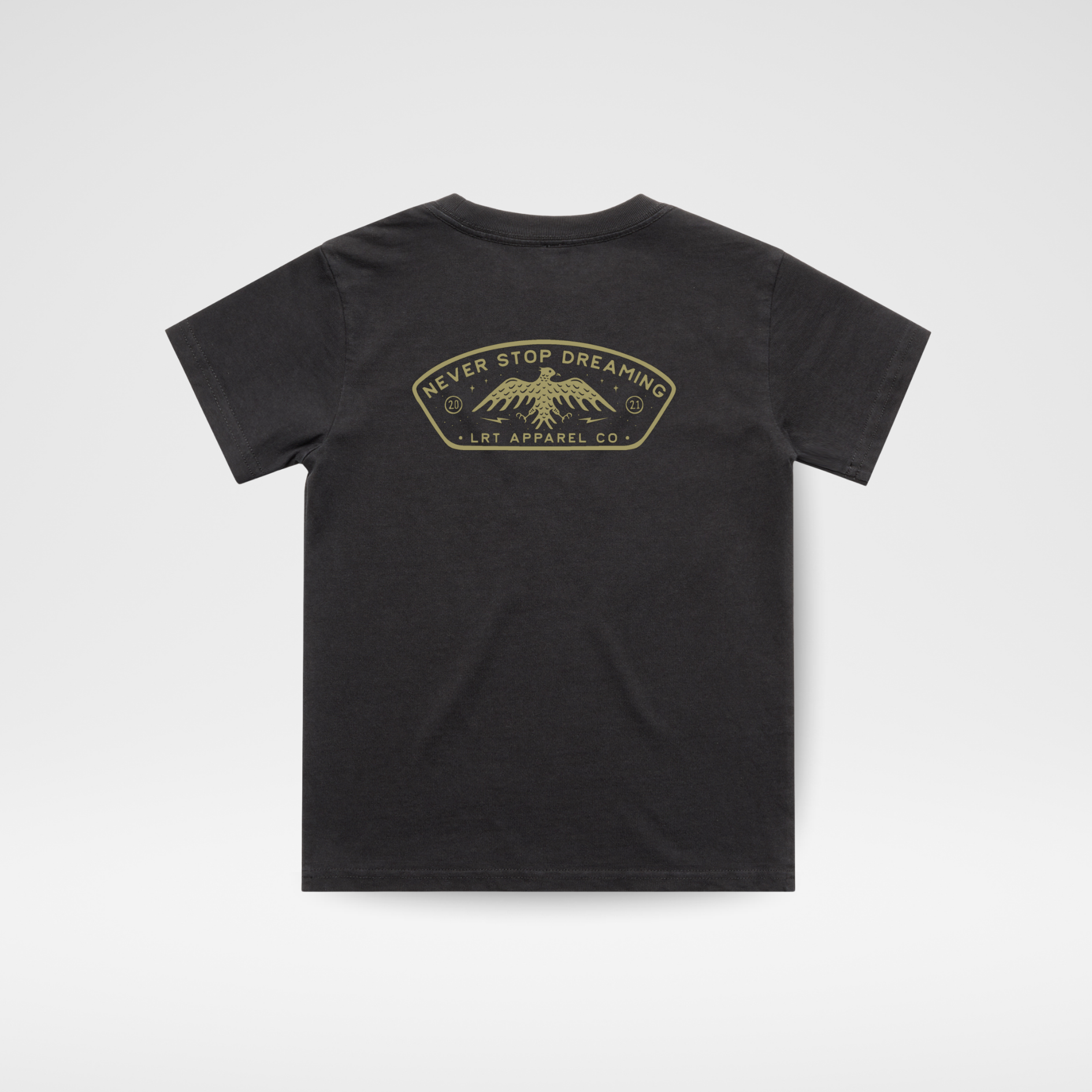 NEVER STOP DREAMING TEE - VINTAGE BLACK - EveryNest