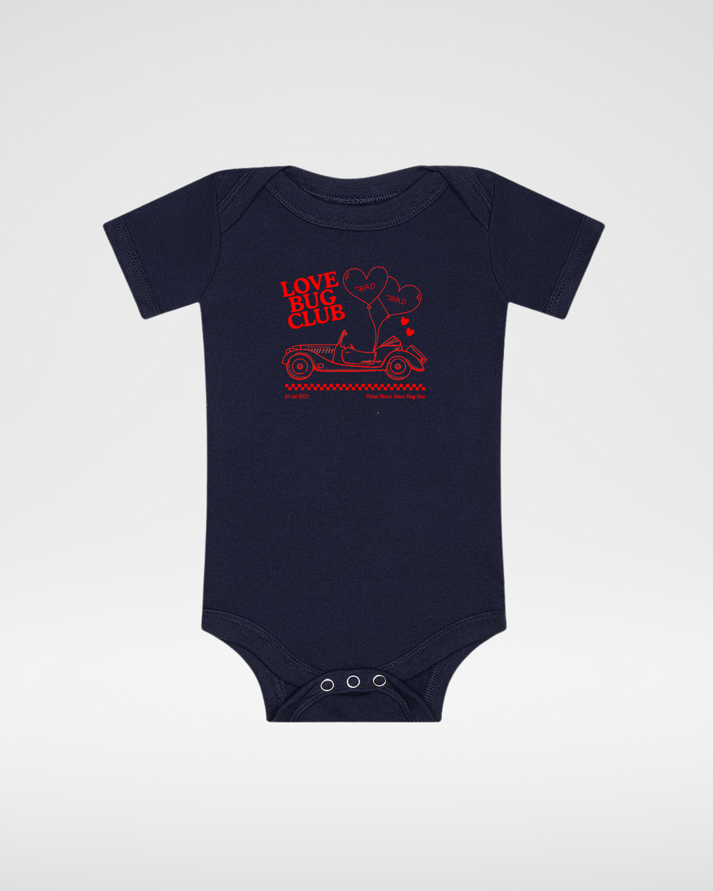 THE LOVE BUG CLUB TEE - ONESIE BLACK - EveryNest