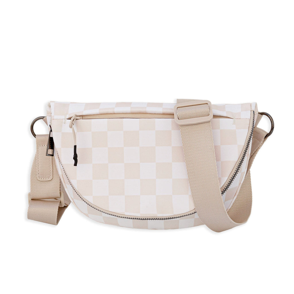 Olivia Nylon Check Foldover Crossbody - EveryNest