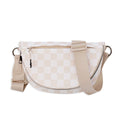 Olivia Nylon Check Foldover Crossbody - EveryNest