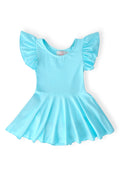 Aqua S/S Twirl Leotard