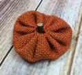 Thanksgiving Burlap Pumpkin Hair Bow