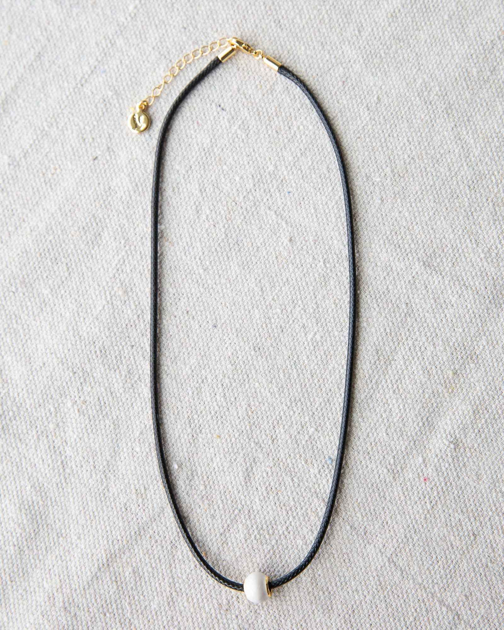 Pearl and Cord Necklace