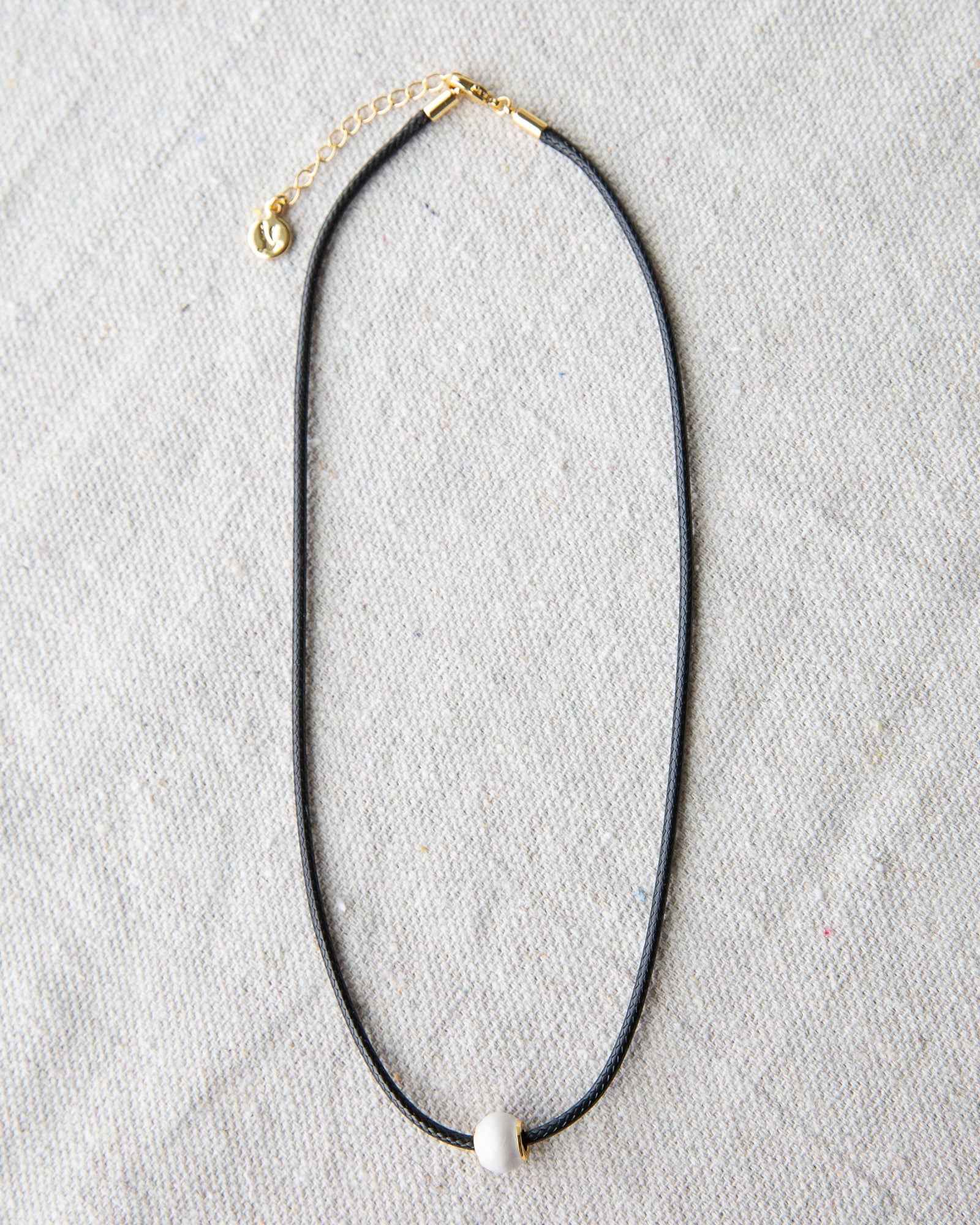 Pearl and Cord Necklace