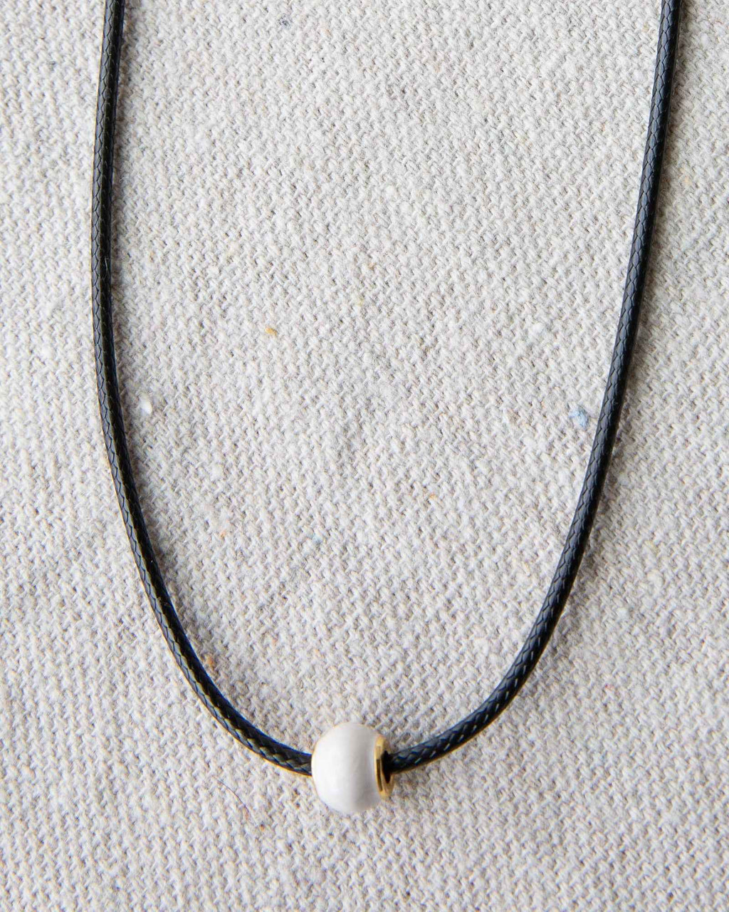 Pearl and Cord Necklace