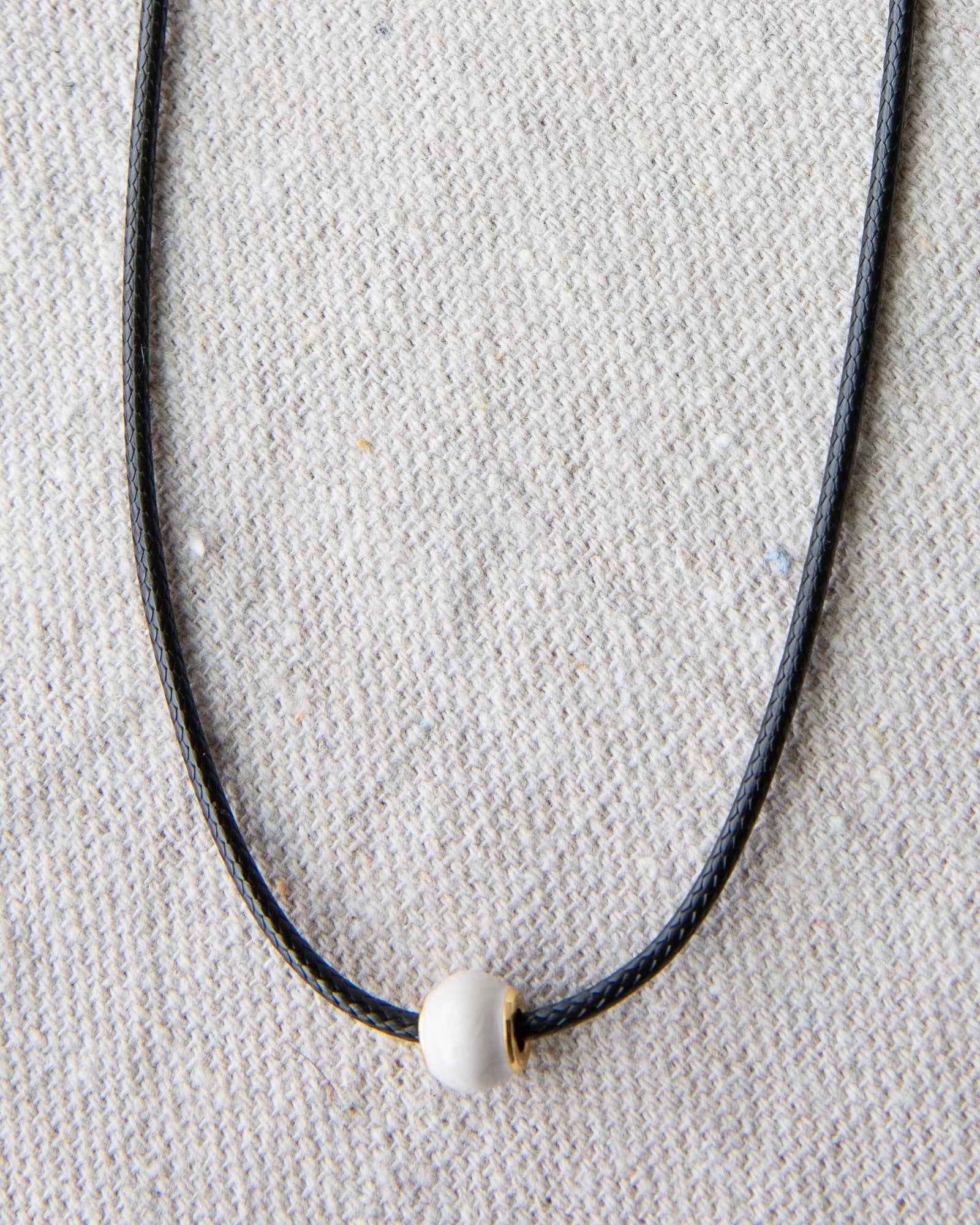 Pearl and Cord Necklace