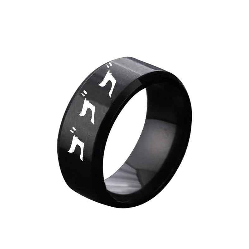 Jojo's Wonderful Adventure Ring Stainless Steel Laser Ring