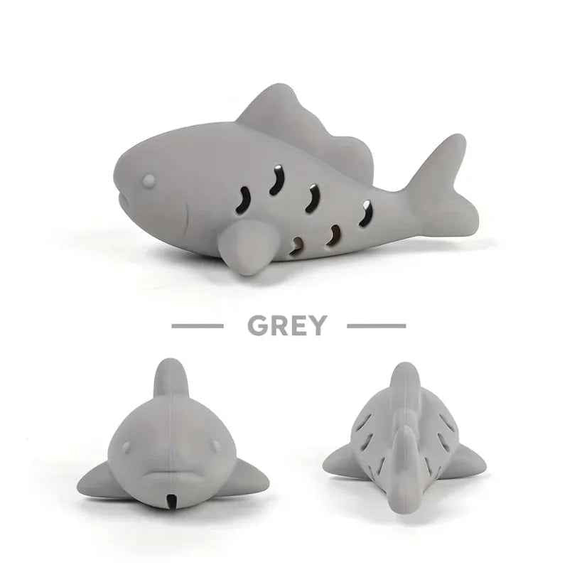 Silicone fish young cat pet teasing cat gnawing and hiding food