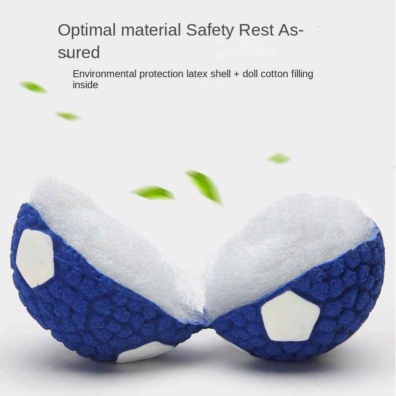 Chew Teeth Cleaning Sound Football Rugby Ball Thickened Durable Toy for Large Dogs Pet Latex Ball