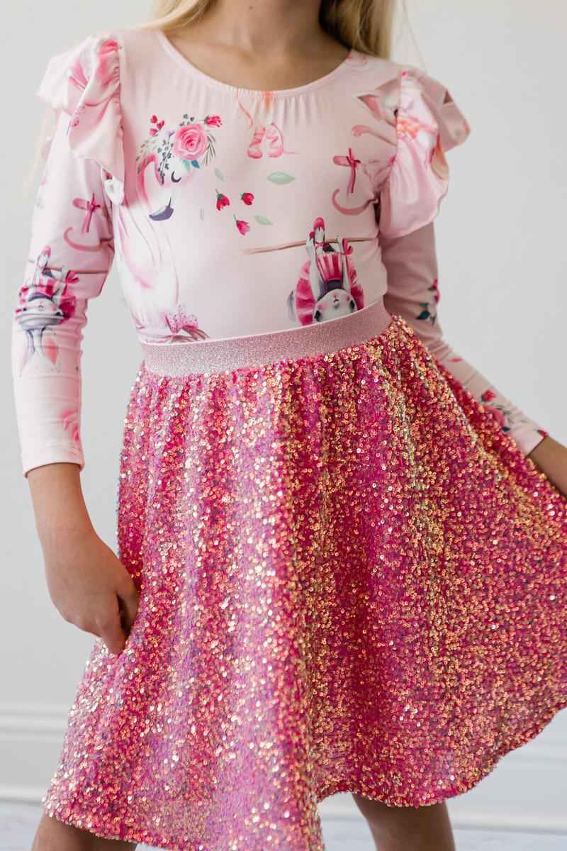 SALE Ballet Beauties L/S Flutter Sleeve Leotard