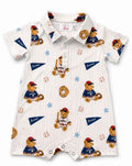 Baseball Bears Polo Shorty One-Piece