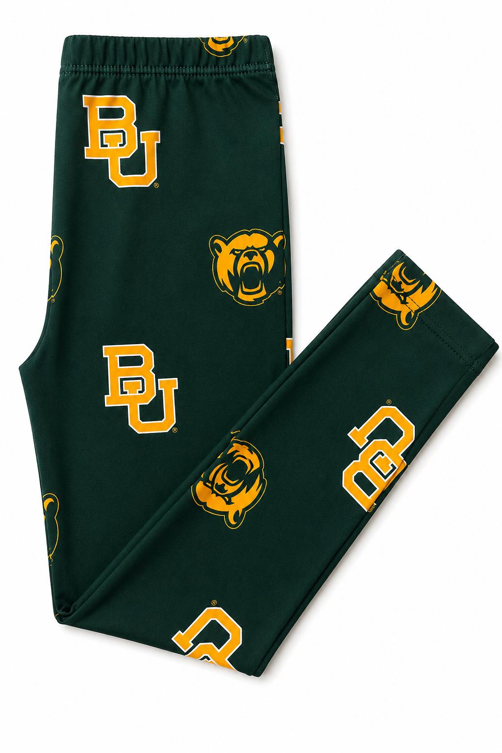 Baylor Green Bear Leggings