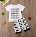 Boy's No Bad Days Shark Short Outfit - EveryNest
