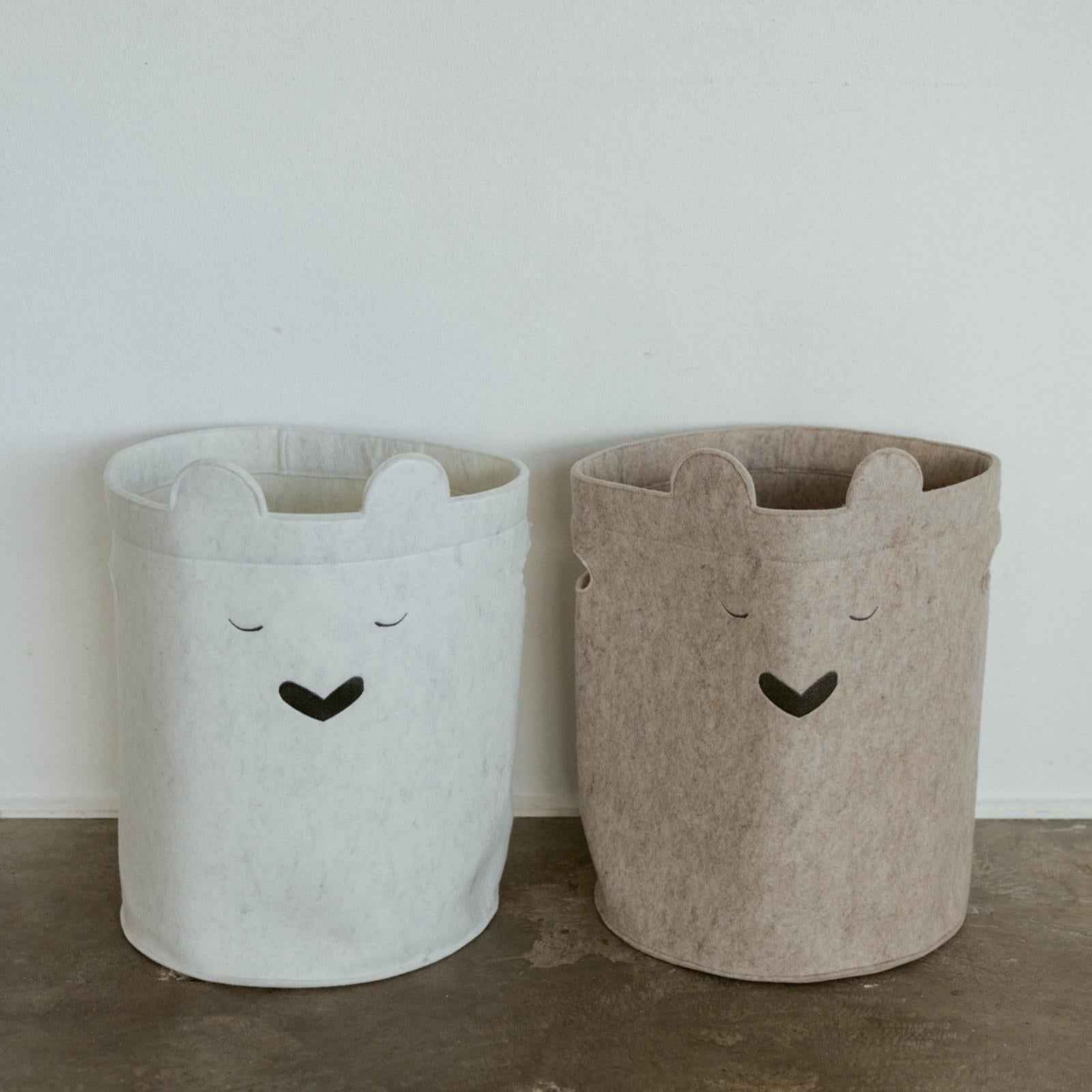 Bear Felt Laundry Hamper