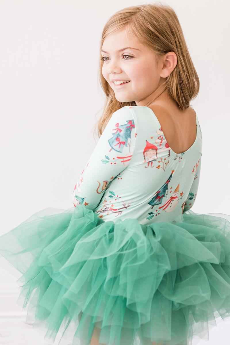 Believe in Your Elf 3/4 Tutu Leotard