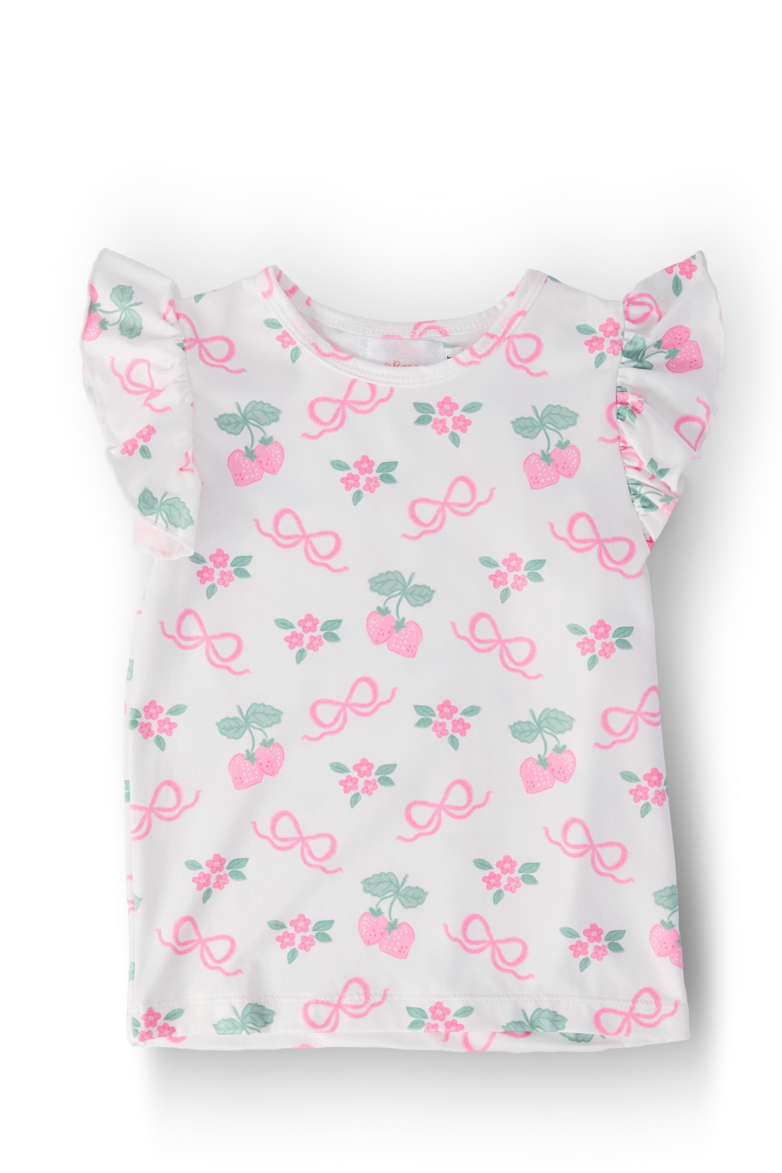 Berries & Bows S/S Ruffle Tee