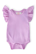 Bright Lilac S/S Flutter Bodysuit