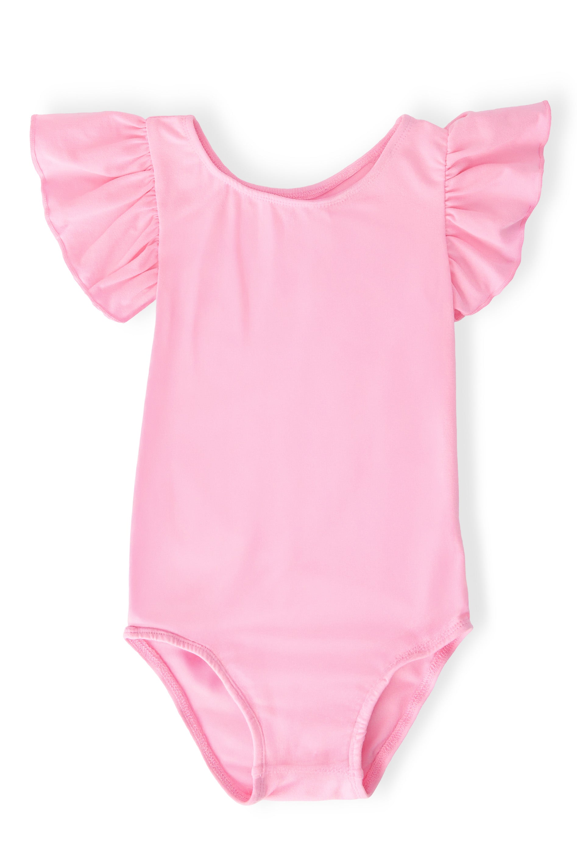 Bubblegum Pink S/S Flutter Sleeve Leotard